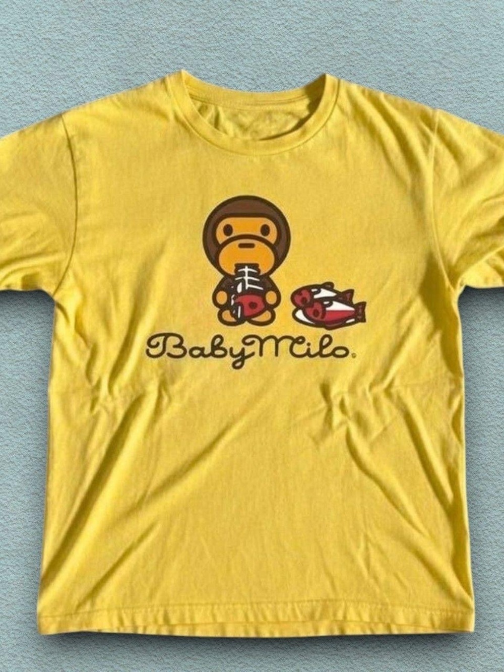 Gildan Yellow Baby Milo Graphic Crewneck Tee